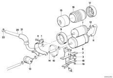 Система подачи топлива/насос/фильтр для BMW E30 M3 S14 (схема запасных частей)