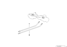 Топливопровод для BMW E36 M3 S50 (схема запасных частей)