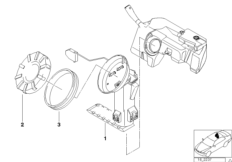 Топливный насос/датчик уровня наполнения для BMW Z3 Z3 1.8 M43 (схема запасных частей)
