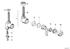 Топливный кран Karcoma для MOTO 2474 R 100 /7 0 (схема запасных частей)
