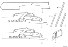 Переводная картинка/коленная подушка PD для BMW 47E2 R 100 GS PD 0 (схема запасных частей)