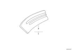 Коленная подушка для BMW 259S R 1100 RS 93 (0411,0416) 0 (схема запасных частей)