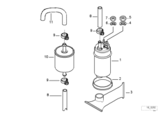 Система подачи топлива/насос/фильтр для MOTO 259R R 1100 R 94 (0402,0407) 0 (схема запасных частей)