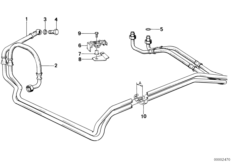 Охлаждение трансмиссионного масла для BMW E30 325ix M20 (схема запасных частей)
