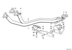 Выпускная труба Пд для BMW E28 524d M21 (схема запасных частей)