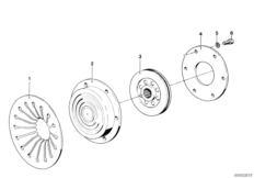 Ведомый диск сцепления для BMW 248 R65 0 (схема запасных частей)