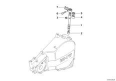 Привод управления сцеплением для BMW R13 F 650 GS 04 (0175,0185) 0 (схема запасных частей)
