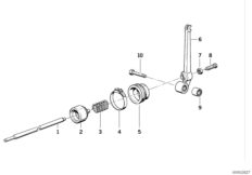 Привод управления сцеплением для MOTO 259R R 1100 R 94 (0402,0407) 0 (схема запасных частей)