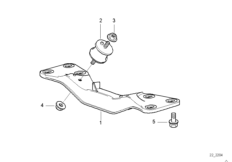 Крепление коробки передач/АКПП для BMW E38 750i M73 (схема запасных частей)