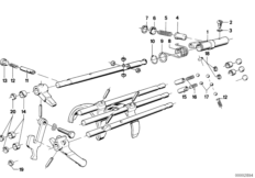 Getrag 262 Внутрен.детали механизма ПП для BMW E23 733i M30 (схема запасных частей)