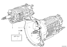 МКПП для BMW E12 520i M20 (схема запасных частей)