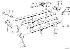 Getrag 265/5 Внутр.детали механизма ПП для BMW E28 528i M30 (схема запасных частей)