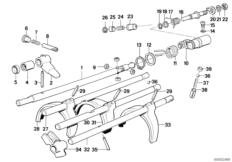 Getrag 265/5 Внутр.детали механизма ПП для BMW E30 M3 S14 (схема запасных частей)