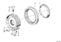 Getrag 265/5 синхронизация пер.задн.хода для BMW E30 M3 S14 (схема запасных частей)