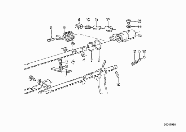 Getrag 245/2/4 внутр.элем.механизма ПП для BMW E12 518 M10 (схема запчастей)