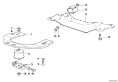 Крепление коробки передач/крепление для BMW E34 525i M50 (схема запасных частей)