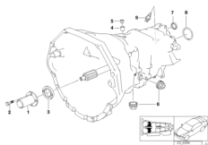 S6S 420G Картер и дополнит.элементы для BMW E46 M3 S54 (схема запасных частей)