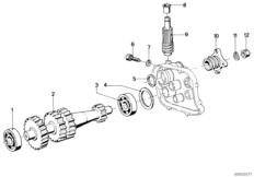 Привод спидометра для BMW 2476 R50/5 0 (схема запасных частей)