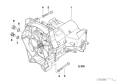 5-ступенчатая КПП для BMW 259T R 1100 RT 96 (0413,0418) 0 (схема запасных частей)