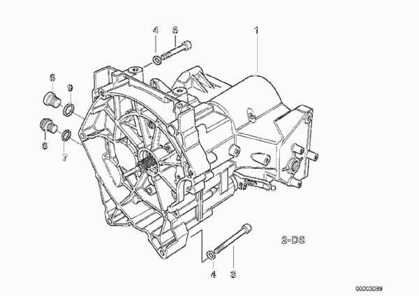 5-ступенчатая КПП для BMW 259S R 1100 RS 93 (0411,0416) 0 (схема запчастей)