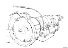 автоматическая коробка передач для BMW E12 525 M30 (схема запасных частей)