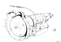 автоматическая коробка передач для BMW E23 733i M30 (схема запасных частей)