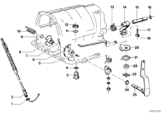 ZF 3HP20 Механизм ПП/блок.трансм.на ст. для BMW E12 525 M30 (схема запасных частей)