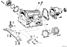 BW 65 Подвеска/дополнительные элементы для BMW E12 528 M30 (схема запасных частей)