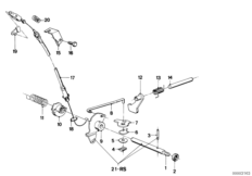 ZF 3HP22 механизм ПП/блок.трансм.на ст. для BMW E12 520 M10 (схема запасных частей)
