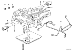 ZF 4HP22/24-EH Гидр.блок упр.и доп.элем. для BMW E23 732i M30 (схема запасных частей)