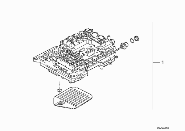 A5S310Z Гидравлический блок управления для BMW E36 325i M50 (схема запчастей)