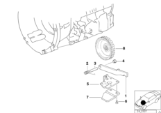 A5S310Z Блокировка трансм. на стоянке для BMW E39 520i M52 (схема запасных частей)