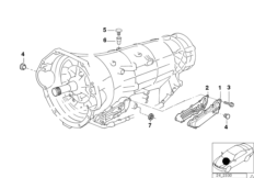 A5S560Z Картер коробки передач для BMW E34 540i M60 (схема запасных частей)