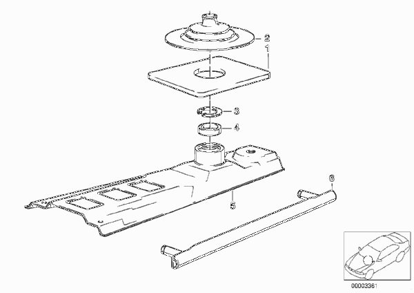 Механизм переключения передач МКПП для BMW E30 324d M21 (схема запчастей)