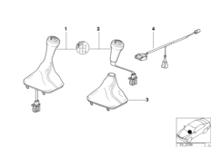 Крышка рычага пер.передач кожа с подсв. для BMW E30 M3 S14 (схема запасных частей)