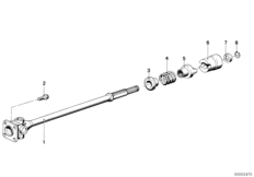 Карданный вал для MOTO 2471 R 80 G/S 0 (схема запасных частей)