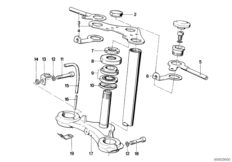 Перемычка вилки для MOTO 2471 R 80 G/S 0 (схема запасных частей)