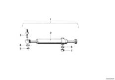 Амортизатор рулевого управления для BMW 248 R45/N 0 (схема запасных частей)