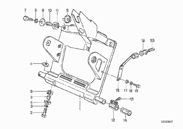 Передняя панель для BMW 248 R65LS 0 (схема запчастей)