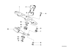Перемычка вилки Вх для BMW 2476 R75/5 0 (схема запасных частей)