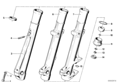 Направляющая труба для BMW 2476 R60/6 0 (схема запасных частей)