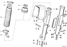 Направляющая труба для BMW 2471 R 80 ST 0 (схема запасных частей)