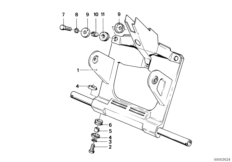 Передняя панель для BMW 2471 R 80 ST 0 (схема запасных частей)