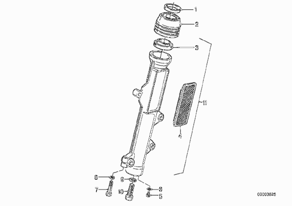 Направляющая труба для MOTO 2474 R 100 /7T 0 (схема запчастей)