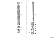 Амортизатор для MOTO K589 K 100 LT 87 (0506,0516) 0 (схема запасных частей)