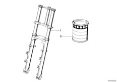 Телескопическая вилка для MOTO 2472 R 80 0 (схема запасных частей)
