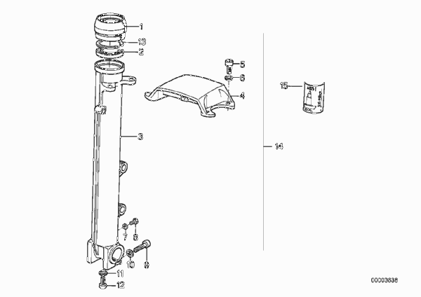 Подвижная труба Sport для BMW K589 K 100 RT 84 (0504,0505,0514) 0 (схема запчастей)