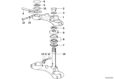 Перемычка вилки для BMW 47E1 R 80 GS 0 (схема запасных частей)