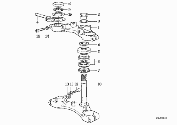 Перемычка вилки для BMW 47E1 R 100 GS PD 0 (схема запчастей)