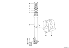 Направляющая трубка телескоп.вилки для BMW E169 F 650 94 (0161) 0 (схема запасных частей)